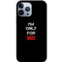 iPhone 13 Pro Max Kılıf Baskılı Kapak - For You +Tam Kaplayan Mat Seramik