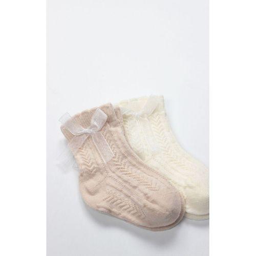 Bistyle Bistyle Fiyonklu Penye Soket Çorap 2li 10149 Somon