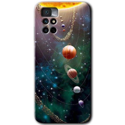 Redmi Note 11 4G Kılıf HD Desen Baskılı Arka Kapak - Cosmos + Kırılmaz Cam