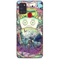 Samsung Galaxy A21s Uyumlu Kılıf Rick And Morty (48) Bumper Kılıf Decoy Jerrys