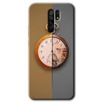 MRCİLETİSİM Xiaomi Redmi 9 Kılıf Baskılı Kapak - Clocks Artwork + 5D Tam Kaplayan Cam