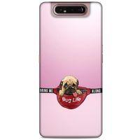 Samsung Galaxy A80 Kılıf Köpek Kıyafetleri (5) Koruma Kabı Yavru Pug Çanta