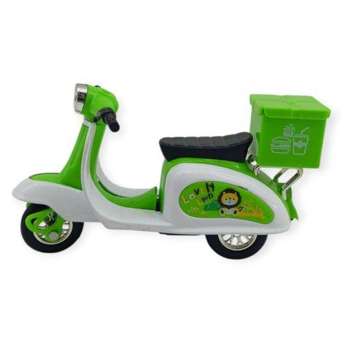 Çek Bırak Metal Vespa Motor 12 Cm - FY361A-12D-YEŞİL