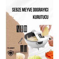 Döner Mekanizmalı Rende Bıçaklı Sebze Dilimleyici Seti