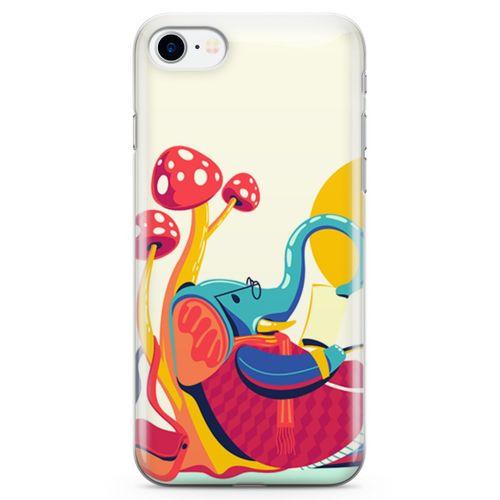 Apple iPhone 7 Kılıf Entel Fil Arka Kapak Koruma Desenli Full Koruyucu