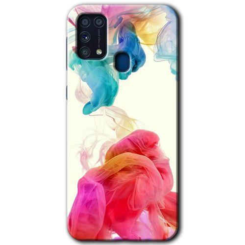 Potkal Hediye Fabrikası Samsung Galaxy M31 Kılıf HD Desen Baskılı Arka Kapak - Gökkuşağı Color