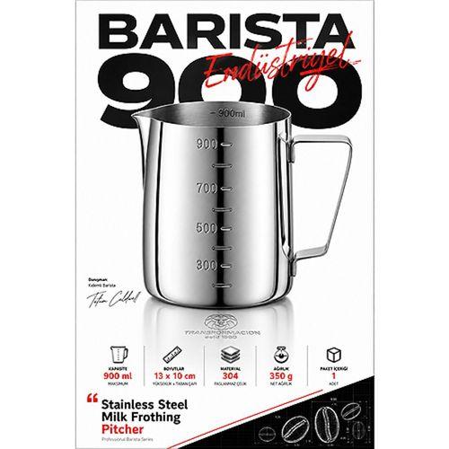 1000 ML Mililitre Ölçülü Süt Köpürtme Sürahisi Pitcher Barista Süt Potu Endüstriyel Paslanmaz Çelik 723419