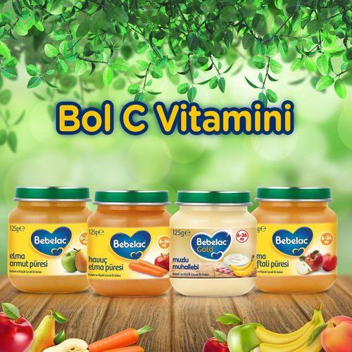 Bebelac Bebelac Havuç Elma Püreli Kavanoz Maması 125gr