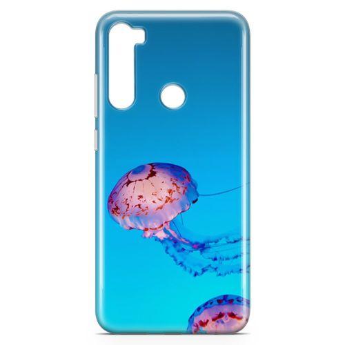 Xiaomi Redmi Note 8 Kılıf Jellyfish Arka Kapak Koruma Desenli Full Koruyucu