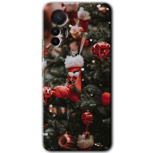 Potkal Hediye Fabrikası Xiaomi Mi 12 Lite HD Baskılı Kılıf + 9D Tam Ekran Koruyucu - Happy New Year