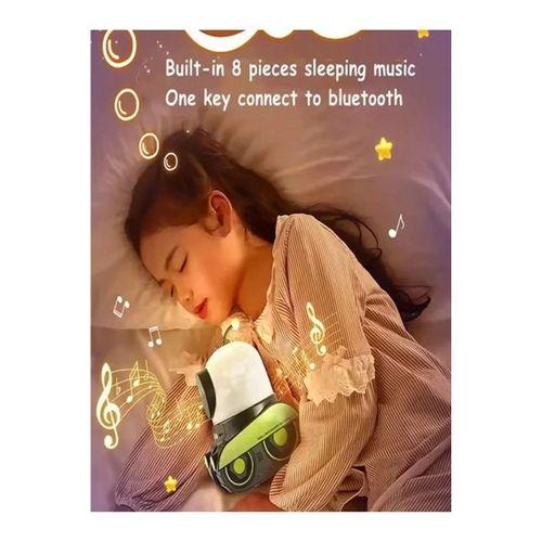 Robot Projeksiyon Gece Lambası Hoparlörlü Şarjlı Yıldızlı Gökyüzü Temalı Led Projeksiyon Lambası