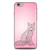 Lopard Apple Iphone 6 Plus Uyumlu Kılıf Tattoo's (42) Rugged Armor Kılıf Pembe Dövme