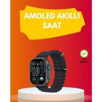 Amoled Ekran 49mm Ultra Tasarım 3 Kordonlu Akıllı Saat