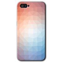 Realme C2 Kılıf HD Desen Baskılı Arka Kapak - Polygon Graident 3 + Kırılmaz Cam