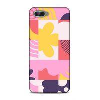 Oppo Rx17 Neo Uyumlu Kılıf Insomnia (22) Tam Koruma Kılıfı Pembe Sarı