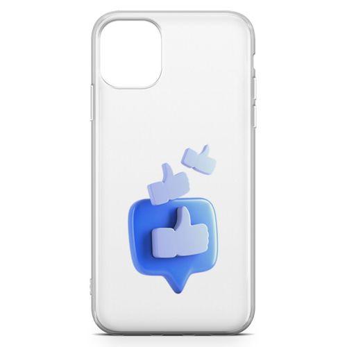 Apple iPhone 11 Pro Max Kılıf Face Beğen Arka Kapak Koruma Desenli Full Koruyucu