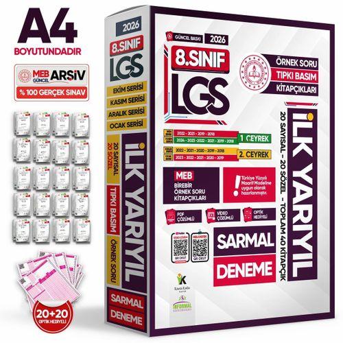 2026 8 Sınıf LGS 1  ve 2  ÇEYREK İLK YARIYIL MEB Örnek Soru Tıpkı Basım Sarmal Deneme Paketi Çözümlü