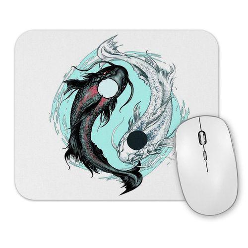 Koi Balığı Yin ve Yang Mouse Pad