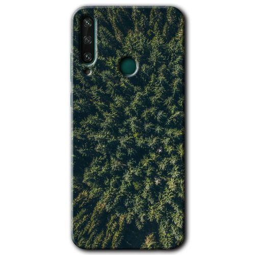 Potkal Hediye Fabrikası Huawei Y6P Kılıf HD Desen Baskılı Arka Kapak - Çam Ağacı Ormanı