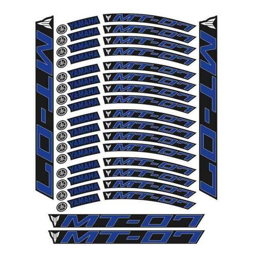 YAMAHA Yamaha Mavi Baskı Mt-07 Uyumlu 1 Set Jant Şeridi