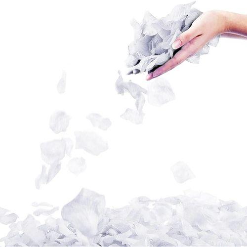 Nessiworld Beyaz Renk Gül Yaprağı Şekilli Konfeti 1 Paket 100 Adet