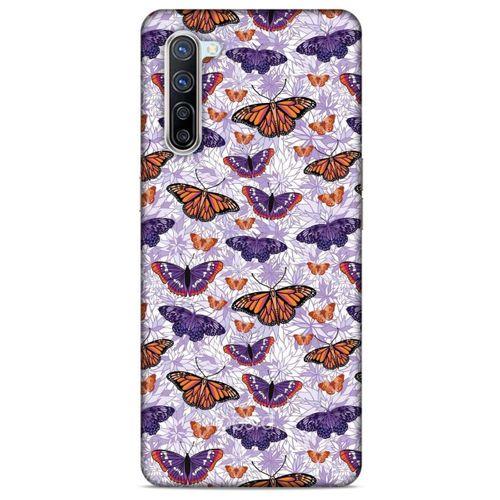 Oppo Reno 3 Pro 5g Kılıf Kelebek Etkisi (45) Liquid Air Kılıf Mavi Toz Pembe