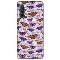 Oppo Reno 3 Pro 5g Kılıf Kelebek Etkisi (45) Liquid Air Kılıf Mavi Toz Pembe