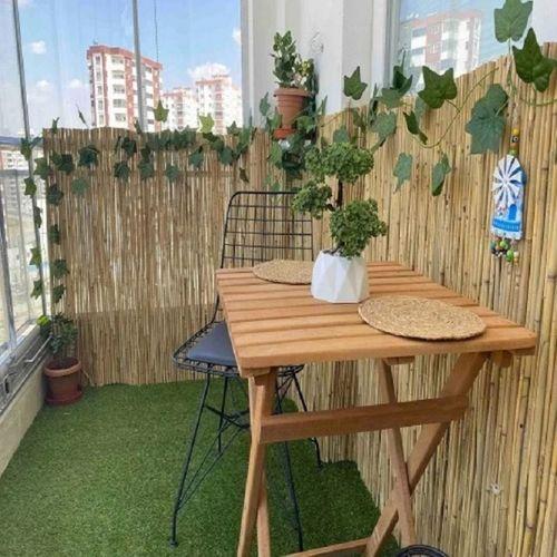 özgazi 100 Cm X 6 Metre Hasır Kamış Bahçe Çiti Balkon Çiti Dekarasyon