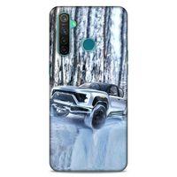 Lopard Oppo Realme 5 Pro Uyumlu Kılıf PickUpX (46) Core Armor Kılıf Gümüş