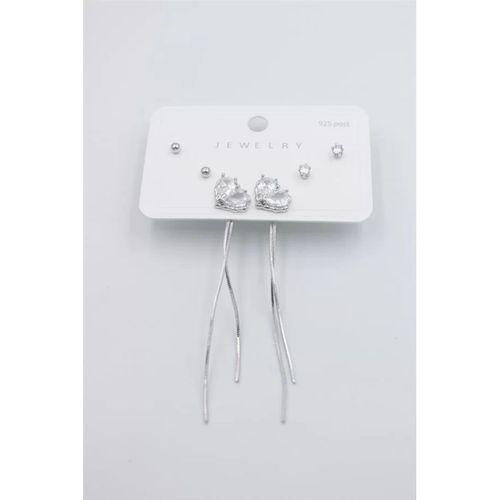 Çoklu Set Küpe - Gümüş