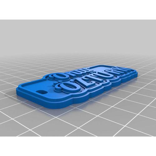 My Customized Multiline Tag Or Keychain