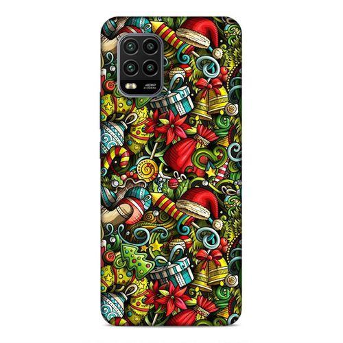 Xiaomi Mi 10 Lite Kılıf Mery Christmas Doodle Arka Kapak Silikon Koruma Full Koruyucu