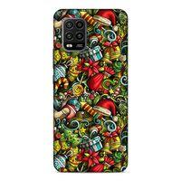 Xiaomi Mi 10 Lite Kılıf Mery Christmas Doodle Arka Kapak Silikon Koruma Full Koruyucu