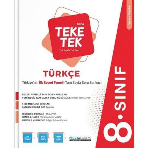 8. Sınıf Türkçe Pruva Teke Tek Pruva Akademi