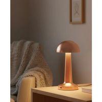 Bronz Dokunmatik Masa Lambası 3 Renk Led Şarjlı Kablosuz Usb Çıkışlı