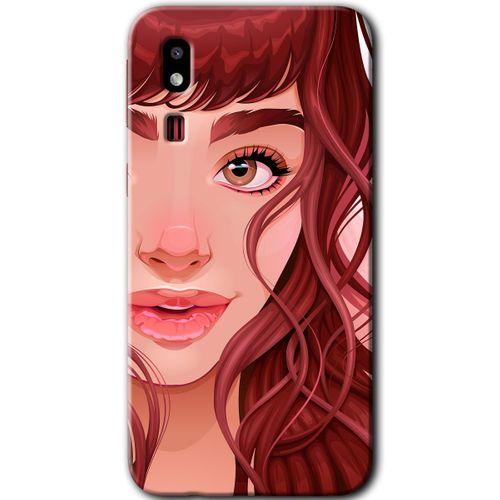 Samsung Galaxy A2 Core Kılıf HD Desen Baskılı Arka Kapak - Kızıl Kız