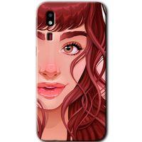 Samsung Galaxy A2 Core Kılıf HD Desen Baskılı Arka Kapak - Kızıl Kız