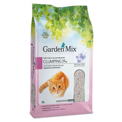 Garden Mix Bentonit Bebek Pudrası Kokulu Kedi Kumu İnce 10l