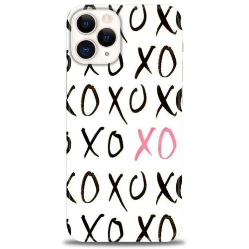 iPhone 12 Pro Kılıf HD Baskılı Kılıf - XOXO + Tam Ekran Koruyucu