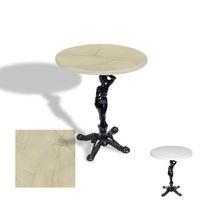 Dockers Çipa 1003 Döküm Ayak Yuvarlak Masa Çap 60cm - (Werzalit, Wermodin ve Allzalit Tabla) - Golden Marble