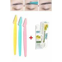 3 Adet Kaş Şekillendirici Ustura Arko Nem Zeytinyağı Kremi 20 cc