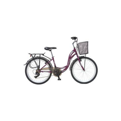 Salcano Bodrum 24 Unisex 24 Jant Şehir Bisikleti Mor Beyaz Gri