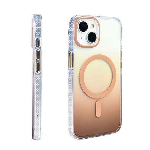 Apple iPhone 13 Kılıf M-safe Şarj Özellikli Transparan Renk Geçişli Zore Toros Kapak