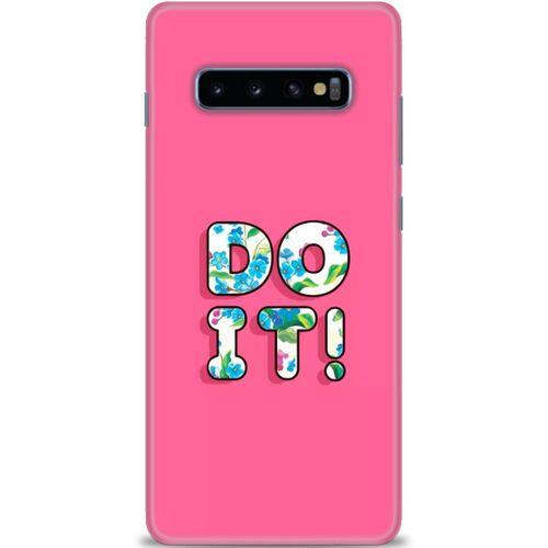 Samsung Galaxy S10 Plus Kılıf HD Baskılı Kılıf - Do It + Tam Ekran Koruyucu