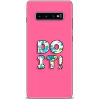 Samsung Galaxy S10 Plus Kılıf HD Baskılı Kılıf - Do It + Tam Ekran Koruyucu