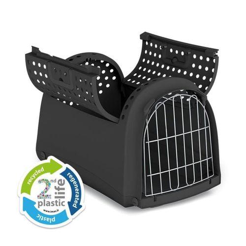 Imac Lınus Cabrıo 2nd Lıfe Üstü Açılır Evcil Hayvan Taşıma Çantası Siyah 52,5x32x34,5cm