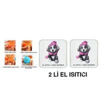 2 Adet Kırmızı Bereli Köpek Cep Sobası,El Isıtıcı,Sıcak Su Torbası Pvc 10X9,5Cm