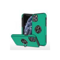 Newface iPhone 11 Pro Max Kılıf Elit Yüzüklü Kapak - Yeşil