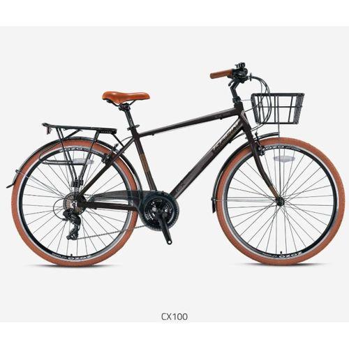 Kron CX100 28 Jant Şehir Bisikleti Mat Siyah-Kahve 46 cm