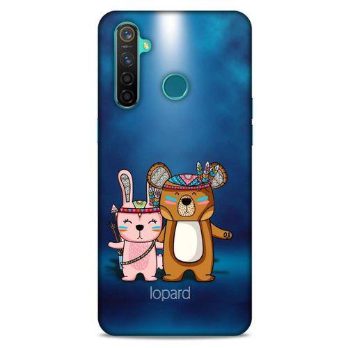 Oppo Realme 5 Pro Kılıf FunnyMaX (2) Kabı Lacivert Beyaz